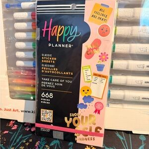 Happy Planner Multicolor take care of you sticker book - NEW